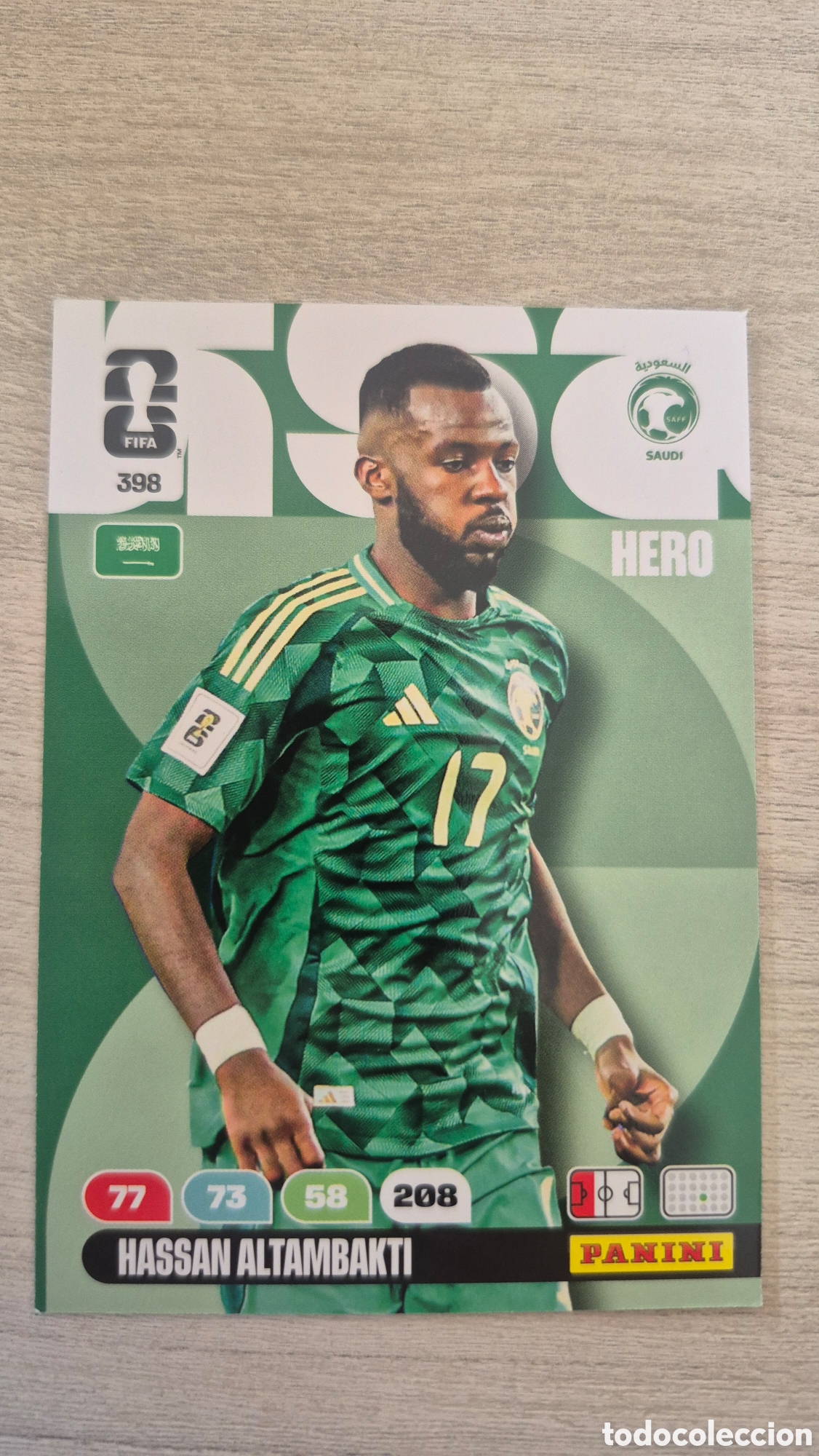 Cromos de F&uacute;tbol: N&deg;398 Arabia Saudi Hassan Altambakti Adrenalyn FIFA World Cup 26