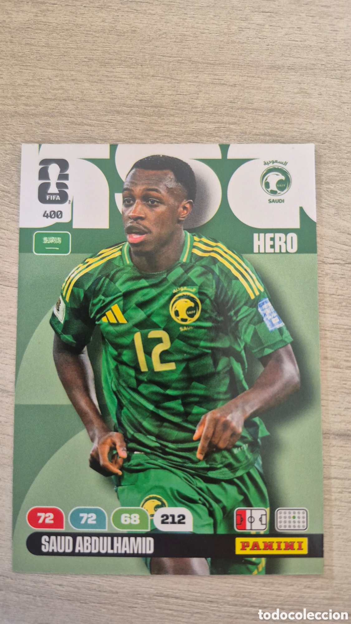 Cromos de F&uacute;tbol: N&deg;400 Arabia Saudi Saud Abdulhamid Adrenalyn FIFA World Cup 26