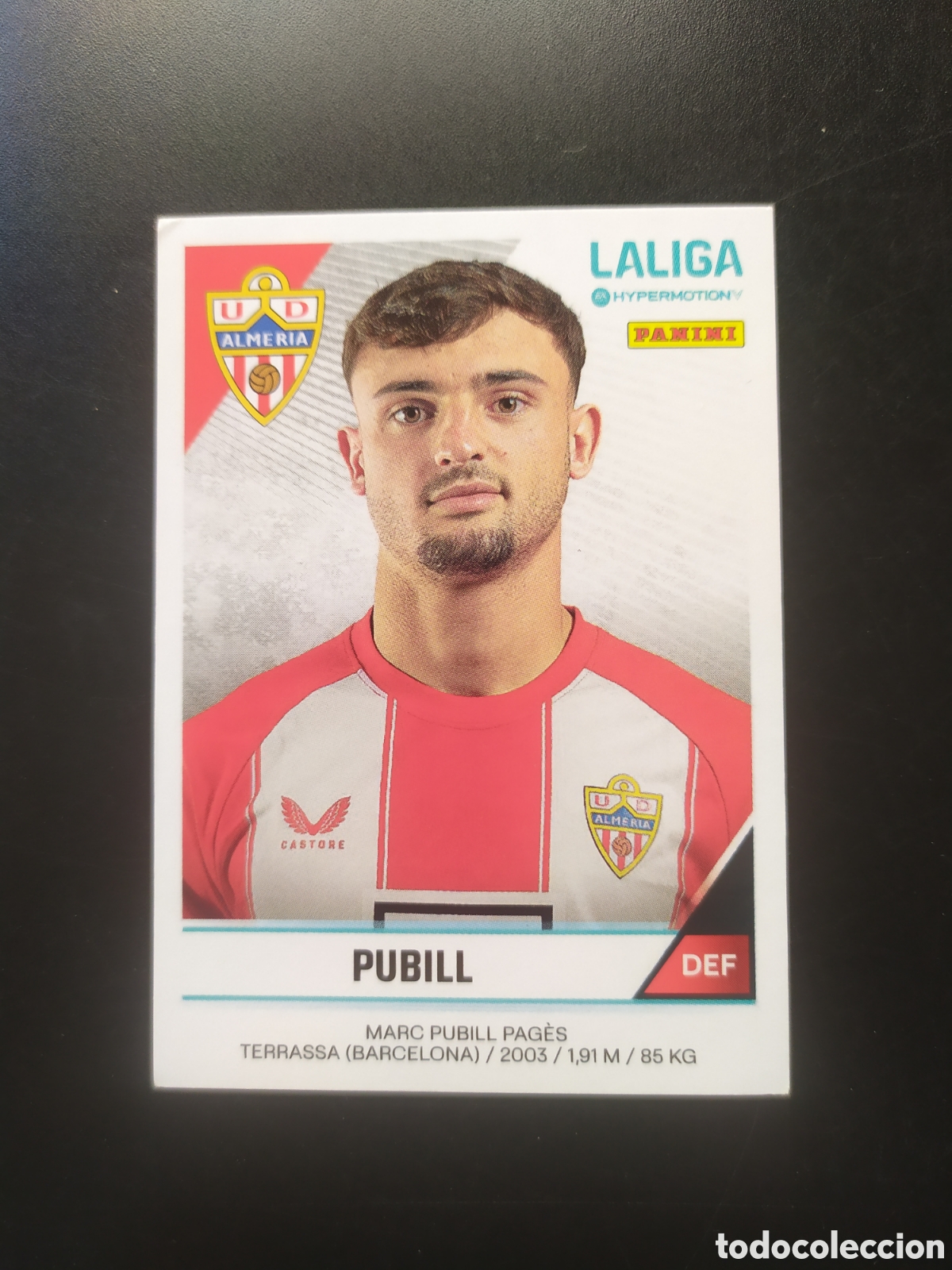 Cromos de F&uacute;tbol: Liga Hypermotion 2024 2025 24 25 panini Pubill n&deg; 25 Almeria