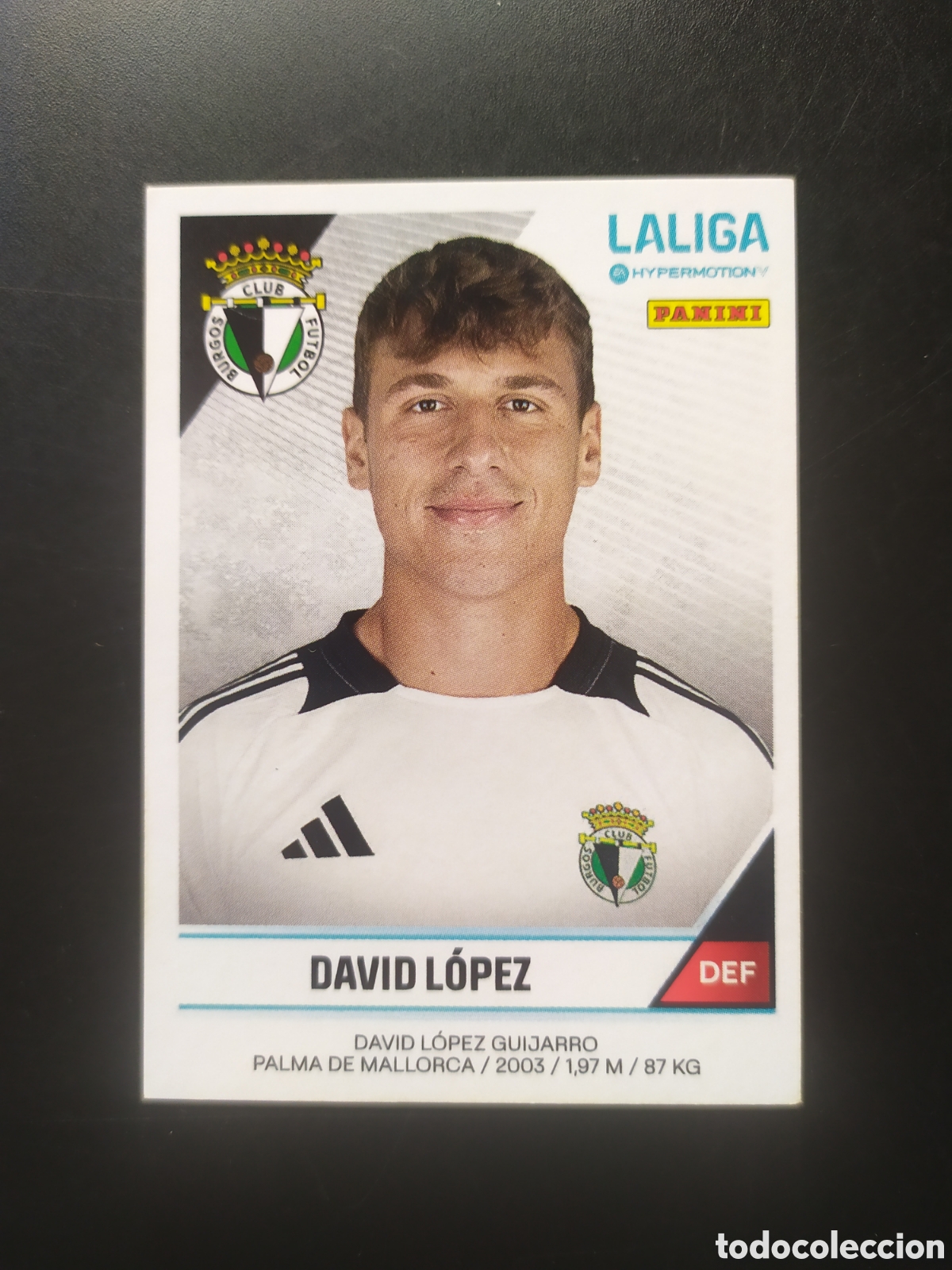 Figurine di Calcio: Liga Hypermotion 2024 2025 24 25 panini David L&oacute;pez n&deg; 47B 47 B Burgos