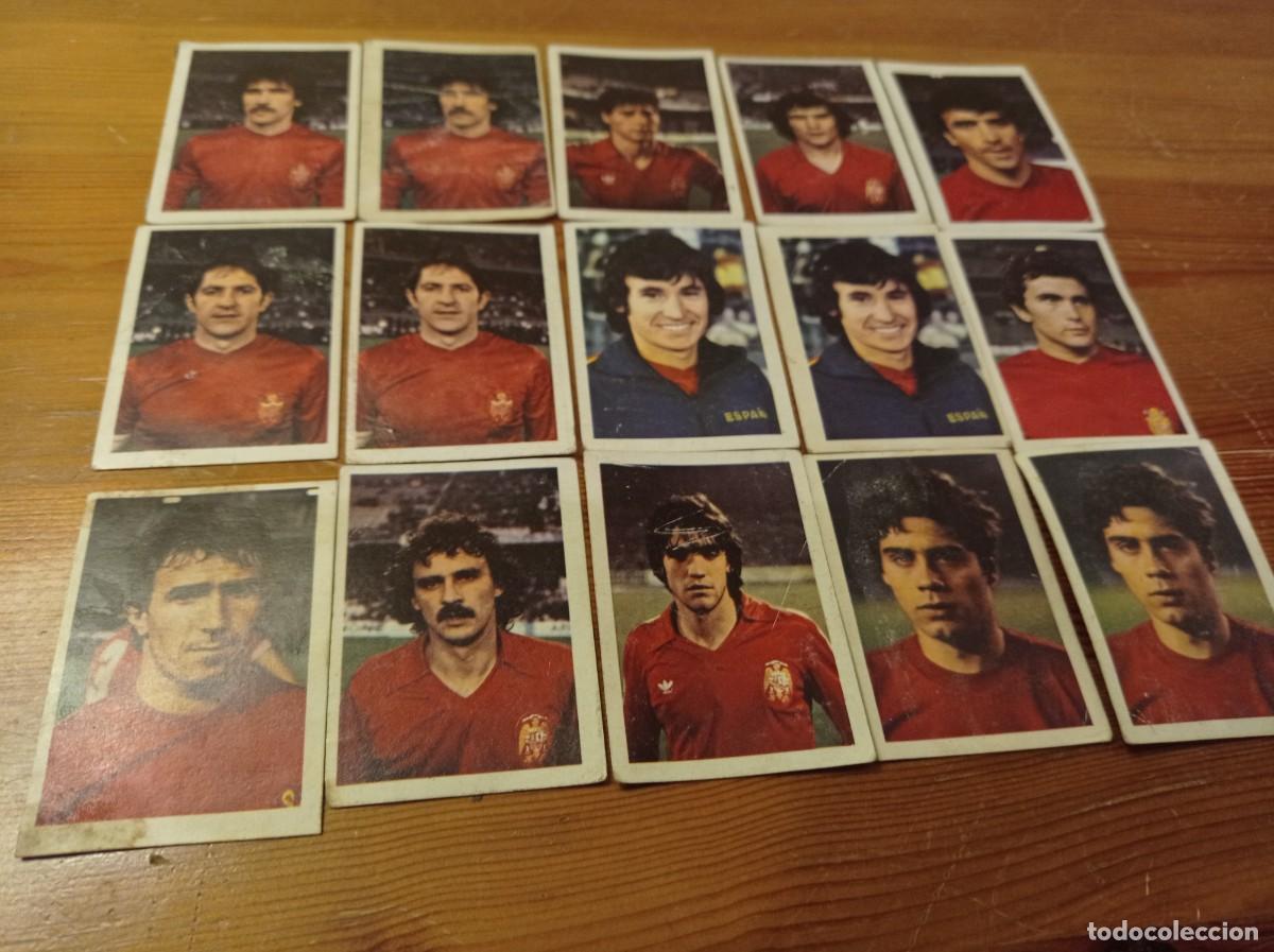 Cromos de F&uacute;tbol: Lote 15 cromos selecci&oacute;n espa&ntilde;ola Espa&ntilde;a 82 FHER