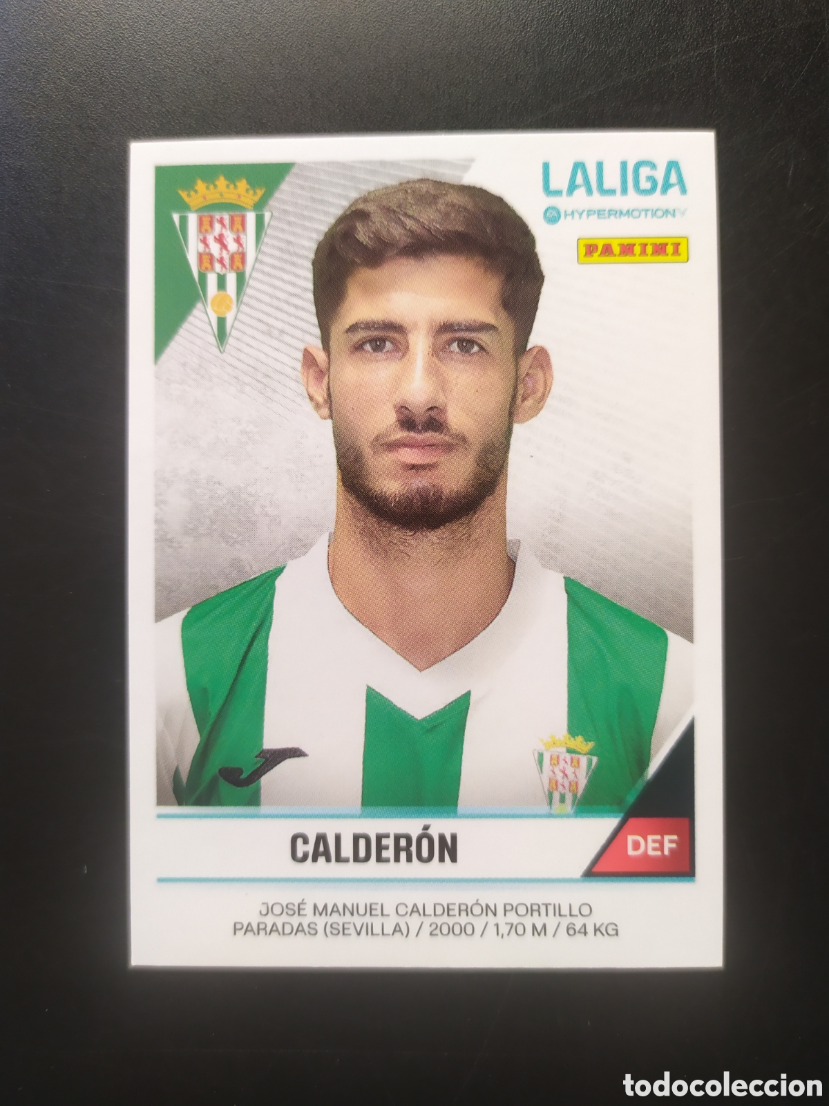 Cromos de F&uacute;tbol: Liga Hypermotion 2024 2025 24 25 panini Calder&oacute;n n&deg; 125 C&oacute;rdoba