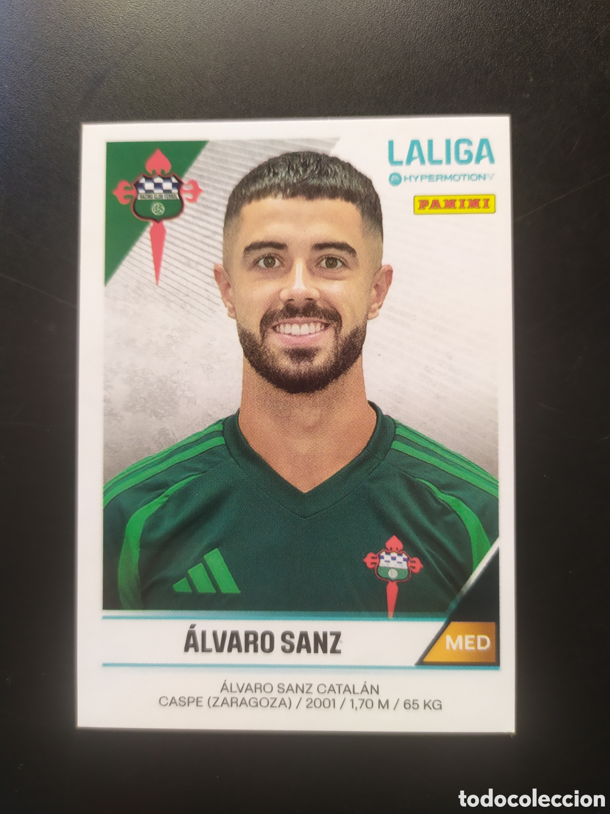 Cromos de F&uacute;tbol: Liga Hypermotion 2024 2025 24 25 panini Alvaro Sanz n&deg; 224 Racing Ferrol