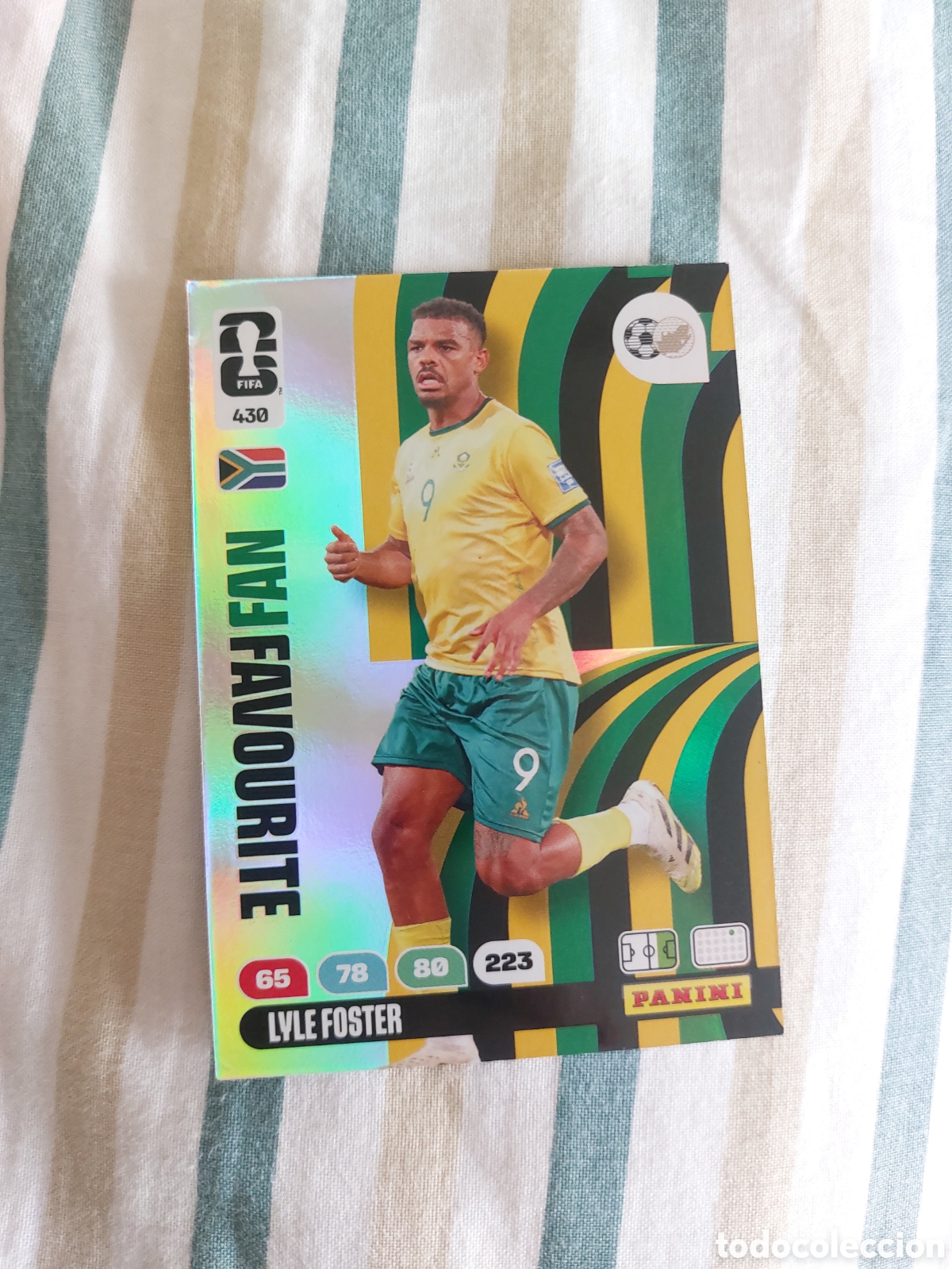 Cromos de F&uacute;tbol: 430 LYLE FOSTER SOUTH AFRICA FAN FAVOURITE PANINI ADRENALYN FIFA WORLD CUP 26 2026