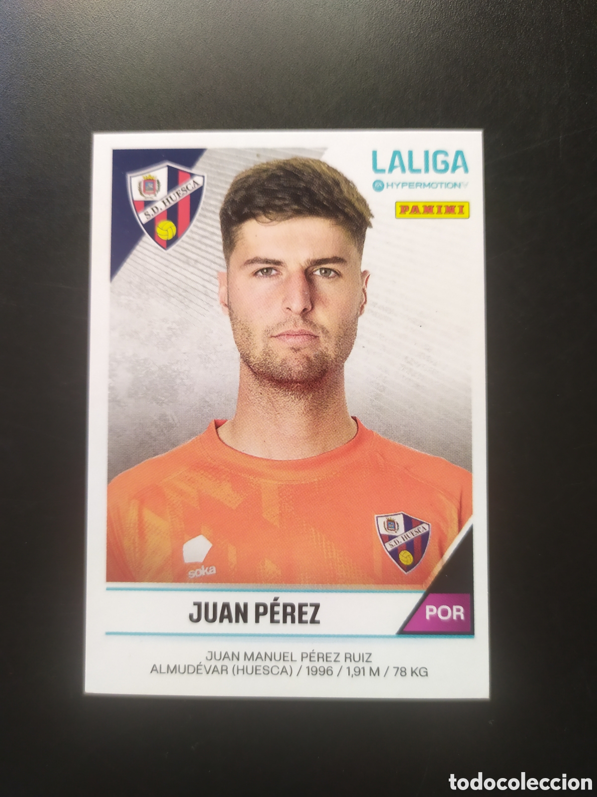 Cromos de F&uacute;tbol: Liga Hypermotion 2024 2025 24 25 panini Juan P&eacute;rez n&deg; 252 Huesca