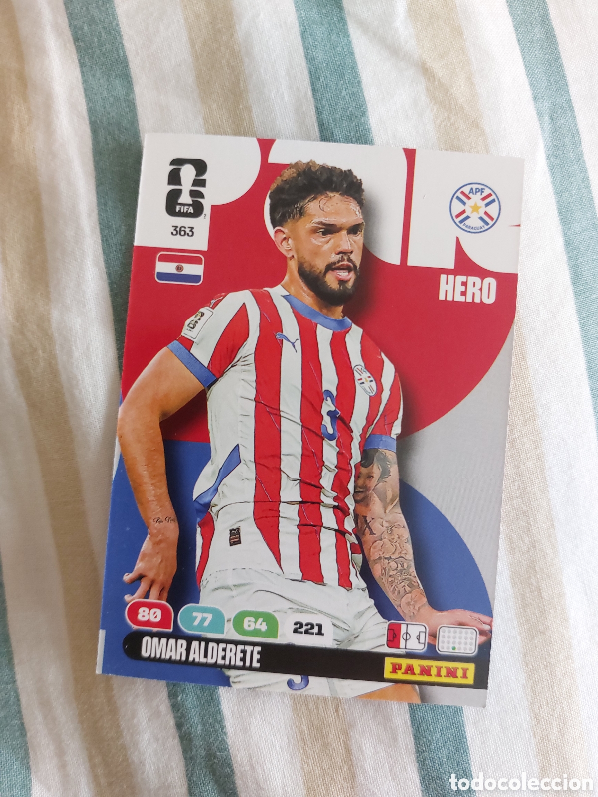 Cromos de F&uacute;tbol: 363 OMAR ALDERETE PARAGUAY HERO PANINI ADRENALYN FIFA WORLD CUP 26 2026