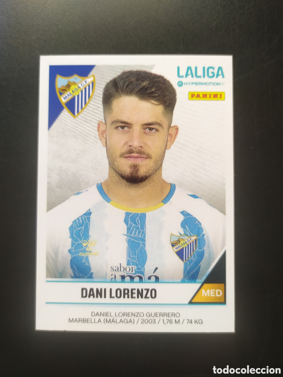 Cromos de F&uacute;tbol: Liga Hypermotion 2024 2025 24 25 panini Dani Lorenzo n&deg; 298 M&aacute;laga