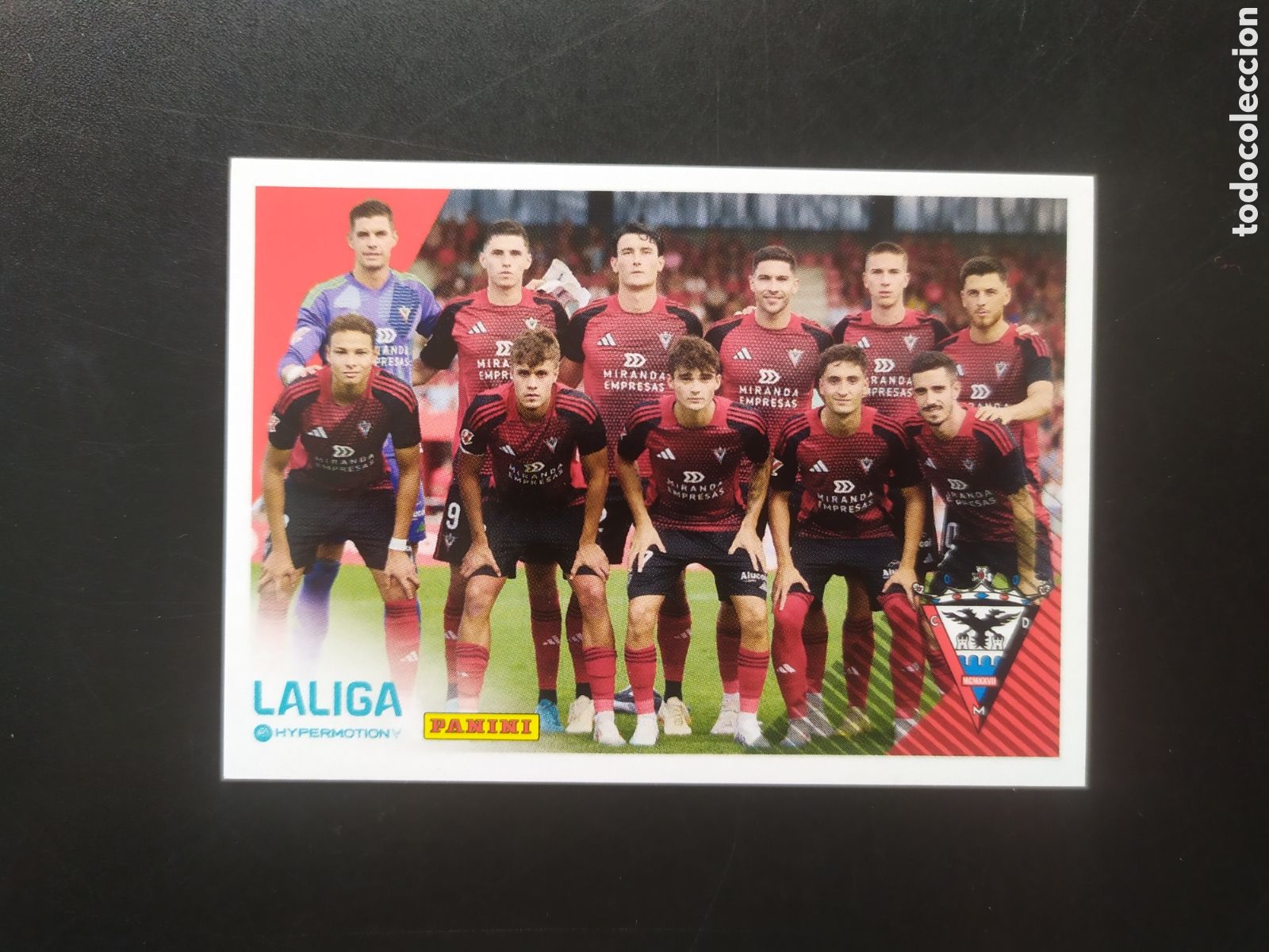 Cromos de F&uacute;tbol: Liga Hypermotion 2024 2025 24 25 panini alineaci&oacute;n n&deg; 307 Mirandes