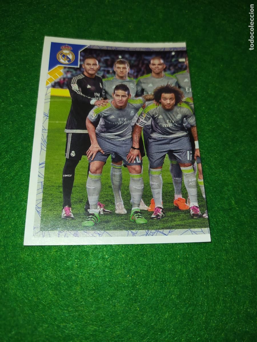 Cromos de F&uacute;tbol: COLECCION OFICIAL DEL REAL MADRID 2015 2016 - N&ordm; 89 ALINEACION