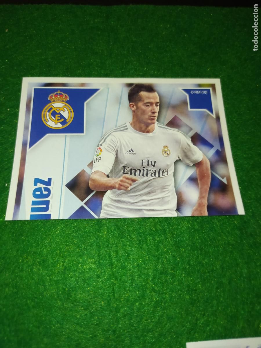 Cromos de F&uacute;tbol: COLECCION OFICIAL DEL REAL MADRID 2015 2016 - N&ordm; 126 LUCAS VAZQUEZ PARTE SUPERIOR