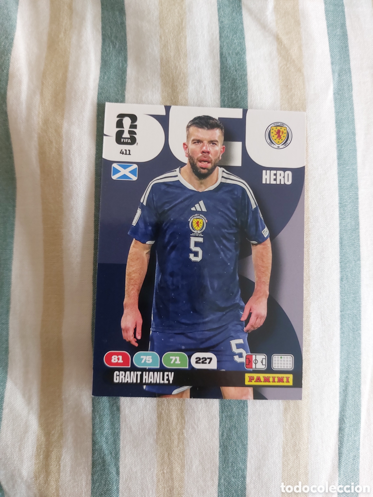 Cromos de F&uacute;tbol: 411 GRANT HANLEY SCOTLAND HERO ⚽ PANINI ADRENALYN FIFA WORLD CUP 26 2026