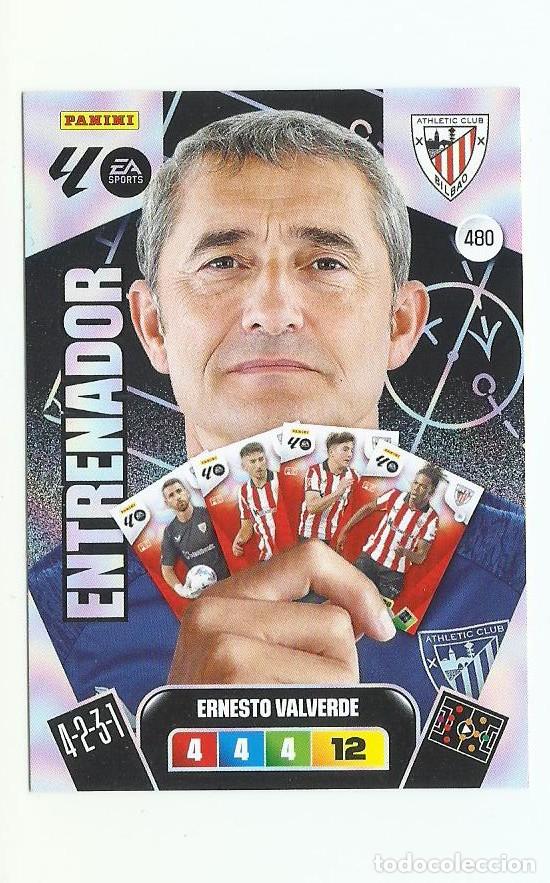 Cromos de F&uacute;tbol: ADRENALYN 2025/2026 480 VALVERDE BILBAO &rdquo;&rdquo;&rdquo;ENTRENADOR&rdquo;&rdquo; , NUEVO PERFECTO