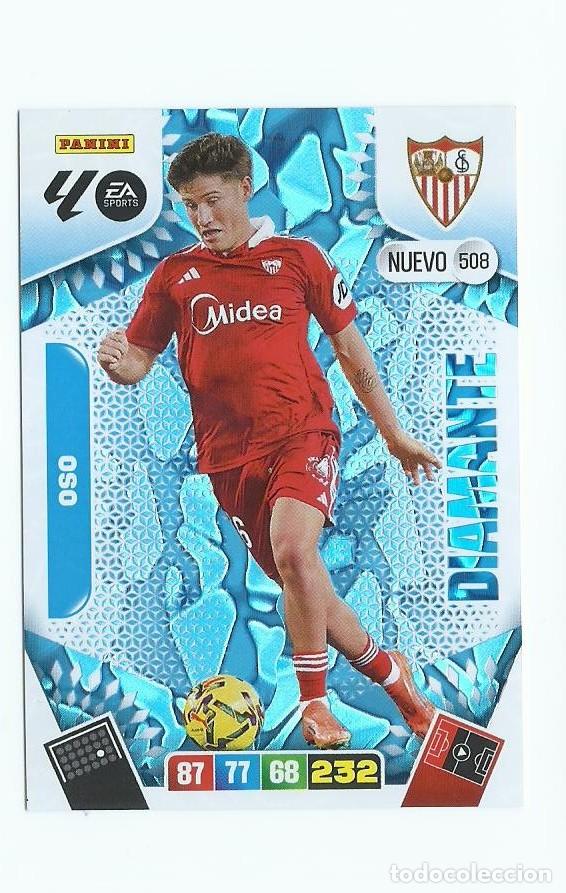 Cromos de F&uacute;tbol: ADRENALYN 2025/2026 508 OSO SEVILLA &rdquo;&rdquo;NUEVO DIAMANTE&rdquo;&rdquo; , NUEVO PERFECTO
