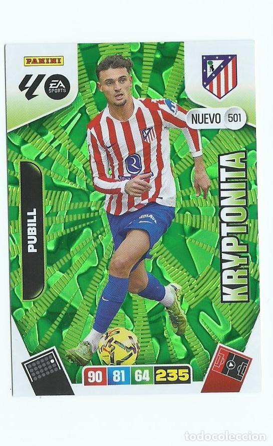 Cromos de F&uacute;tbol: ADRENALYN 2025/2026 501 PUBILL AT.MADRID &rdquo;&rdquo;NUEVO KRYPTONITA&rdquo;&rdquo; , NUEVO PERFECTO