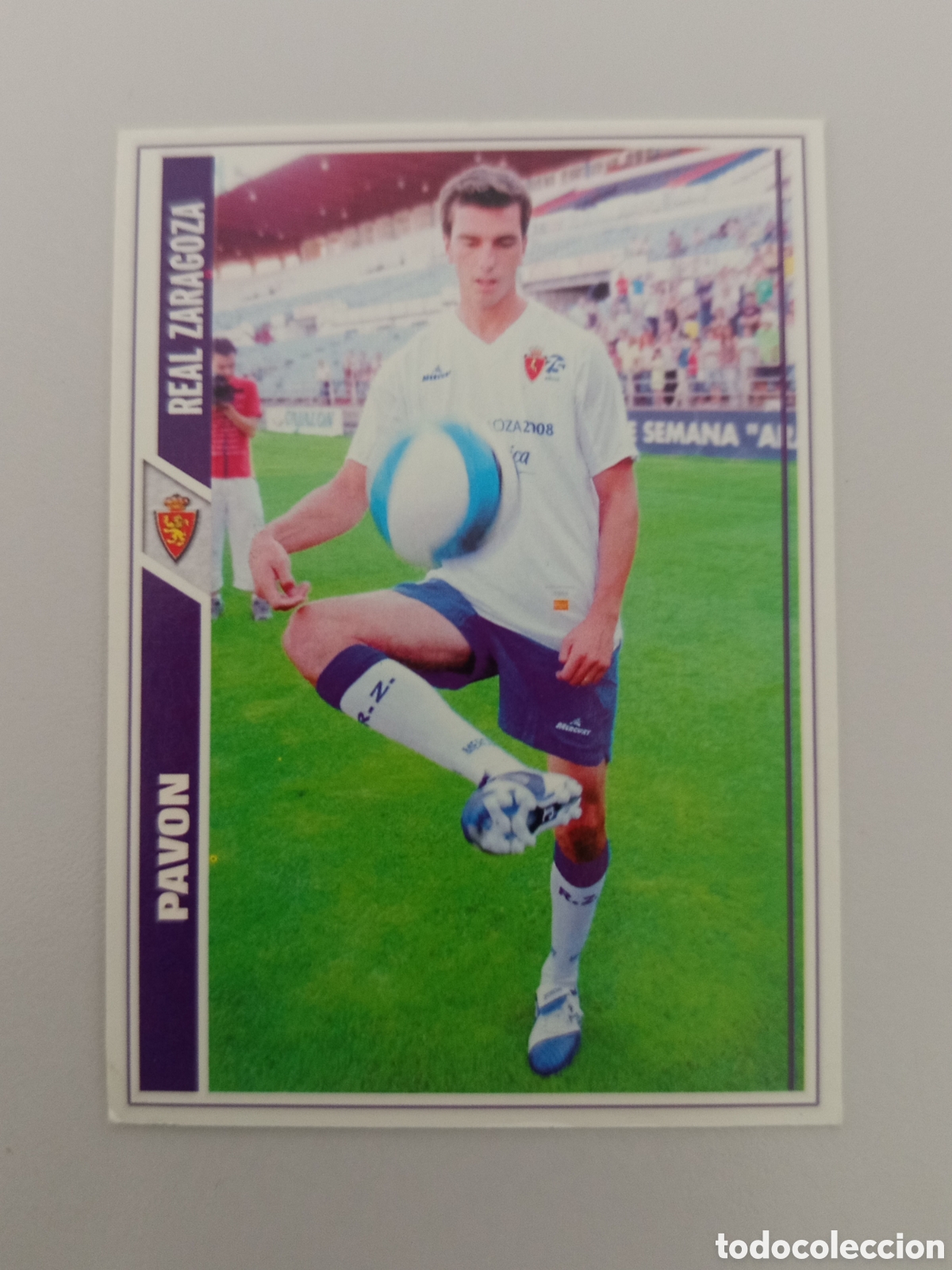Cromos de F&uacute;tbol: ❇️ CROMO ⚽ PAV&Oacute;N ZARAGOZA FICHAS LIGA 2008 07 08 2007 2008 MUNDICROMO ❇️