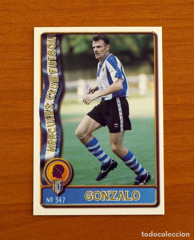 Cromos de F&uacute;tbol: H&eacute;rcules -N&ordm; 347 Gonzalo -Baja -Mundicromo Las Fichas de la Liga de F&uacute;tbol 1996-1997-96-97