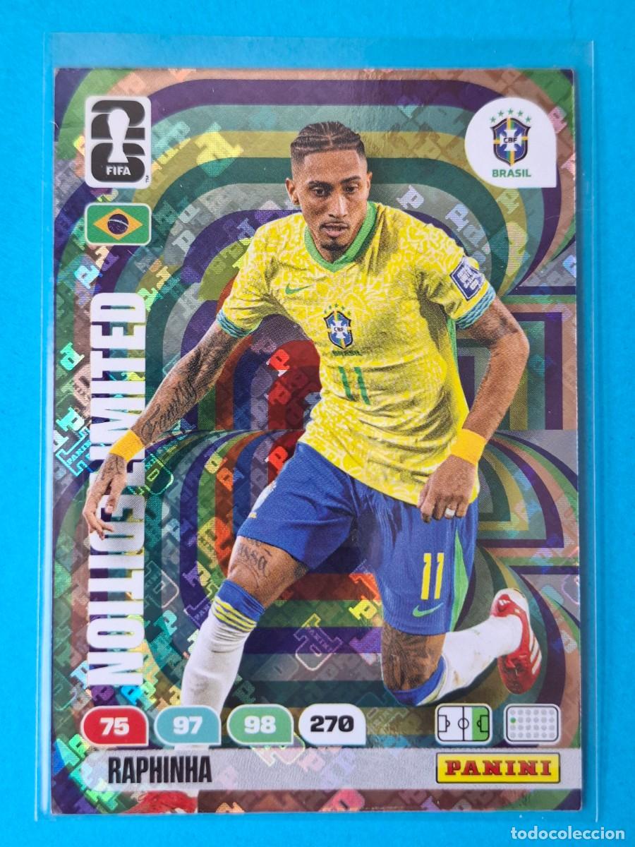 Cromos de F&uacute;tbol: HOLOGRAM Limited Edition RAPHINHA (Brazil) - PANINI Adrenalyn XL FIFA World CUP 2026