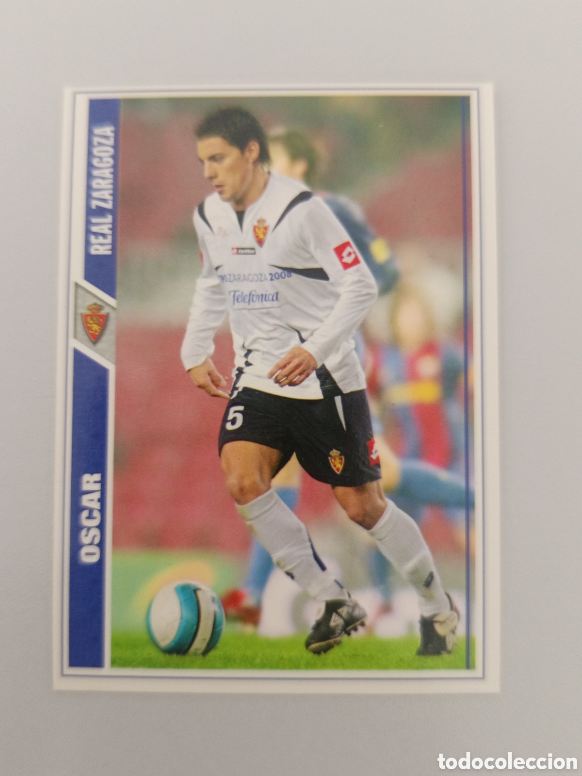 Cromos de Futebol: ❇️ CROMO ⚽ &Oacute;SCAR ZARAGOZA FICHAS LIGA 2008 07 08 2007 2008 MUNDICROMO ❇️