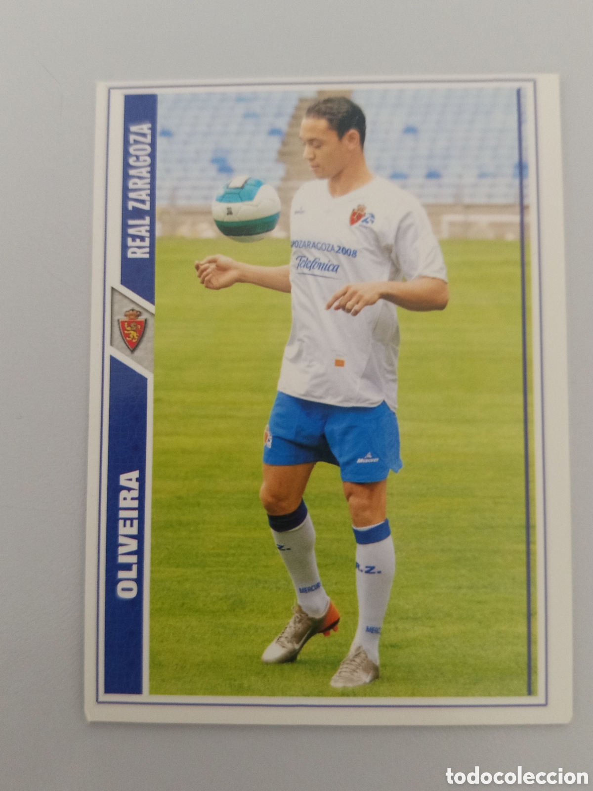 Cromos de Futebol: ❇️ CROMO ⚽ OLIVEIRA ZARAGOZA FICHAS LIGA 2008 07 08 2007 2008 MUNDICROMO ❇️