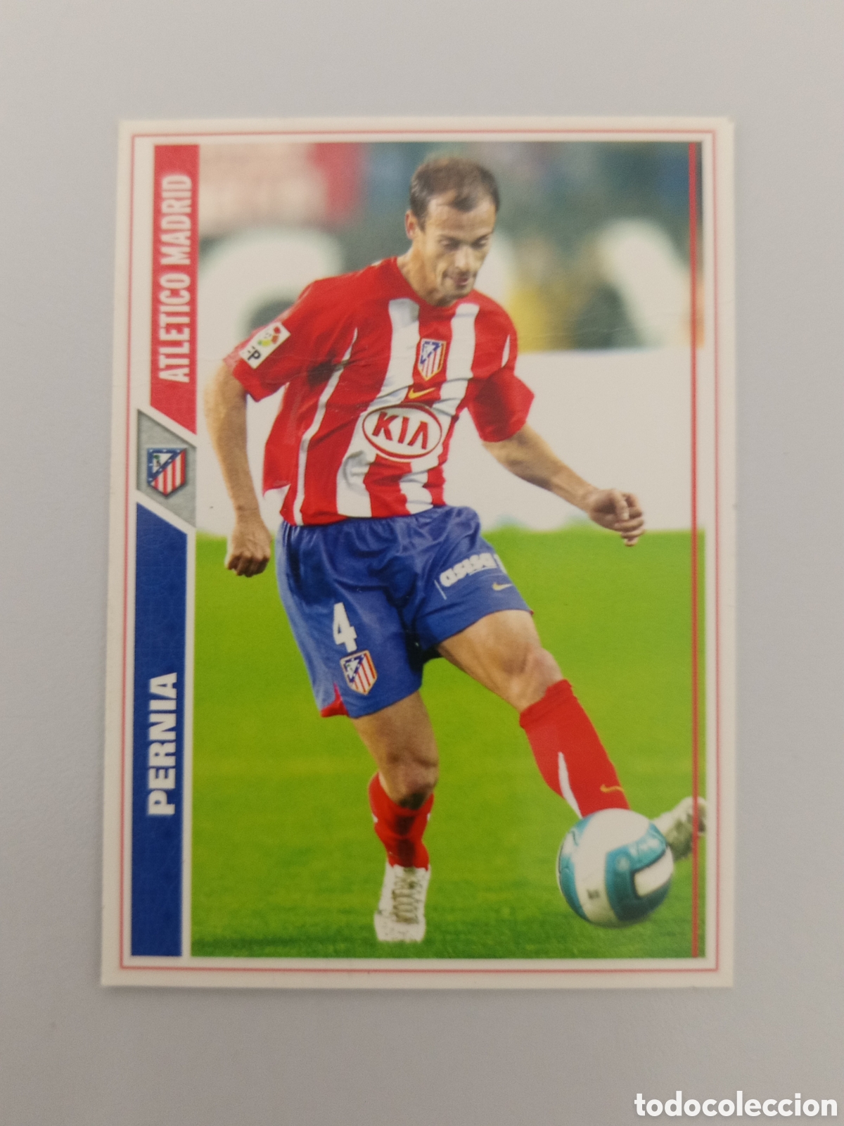 Cromos de Futebol: ❇️ CROMO ⚽ PERNIA ATL&Eacute;TICO DE MADRID FICHAS LIGA 2008 07 08 2007 2008 MUNDICROMO ❇️