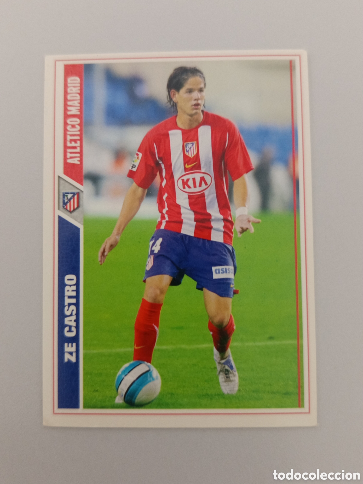 Cromos de Futebol: ❇️ CROMO ⚽ Z&Eacute; CASTRO ATL&Eacute;TICO DE MADRID FICHAS LIGA 2008 07 08 2007 2008 MUNDICROMO ❇️