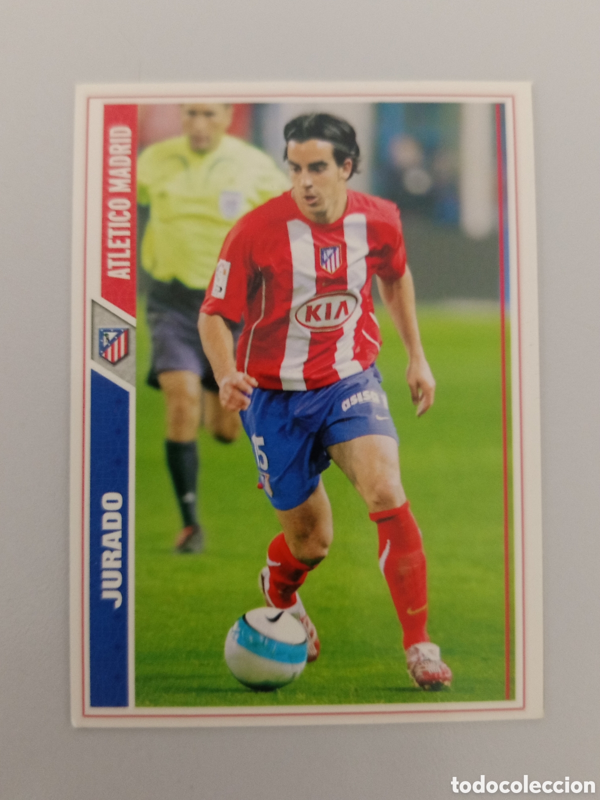 Cromos de Futebol: ❇️ CROMO ⚽ JURADO ATL&Eacute;TICO DE MADRID FICHAS LIGA 2008 07 08 2007 2008 MUNDICROMO ❇️