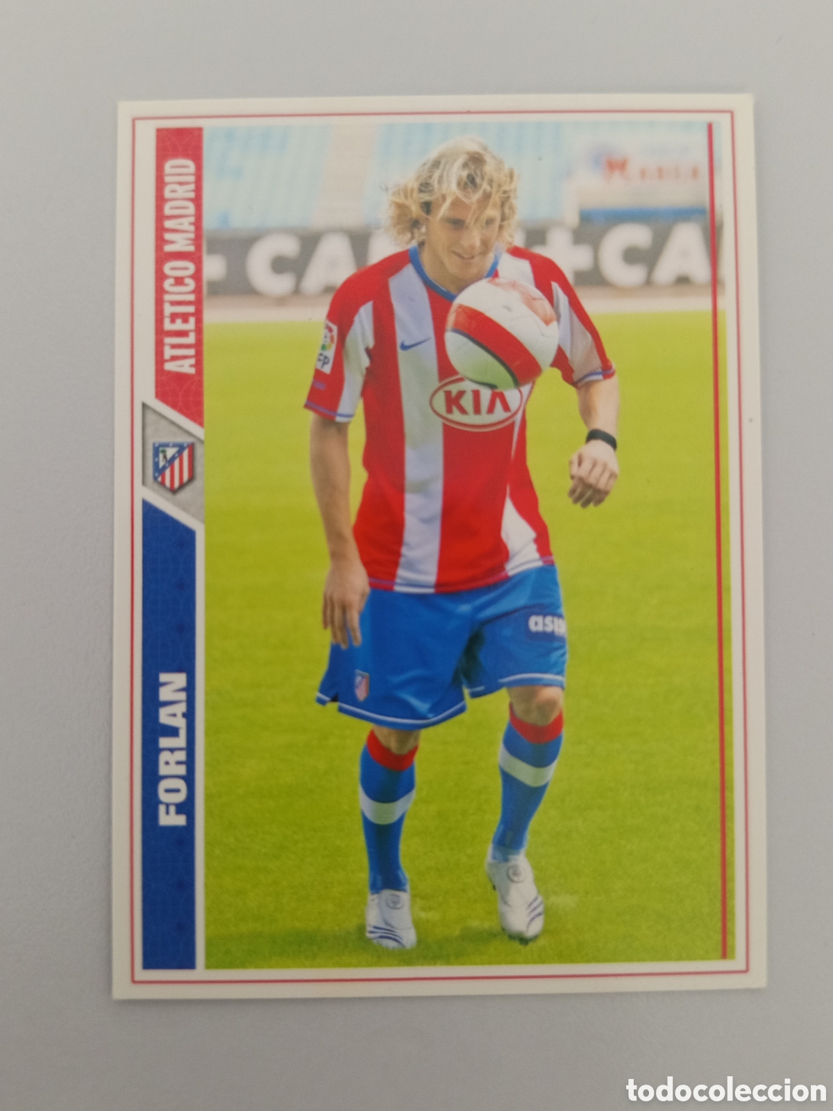 Cromos de F&uacute;tbol: ❇️ CROMO ⚽ FORLAN ATL&Eacute;TICO DE MADRID FICHAS LIGA 2008 07 08 2007 2008 MUNDICROMO ❇️