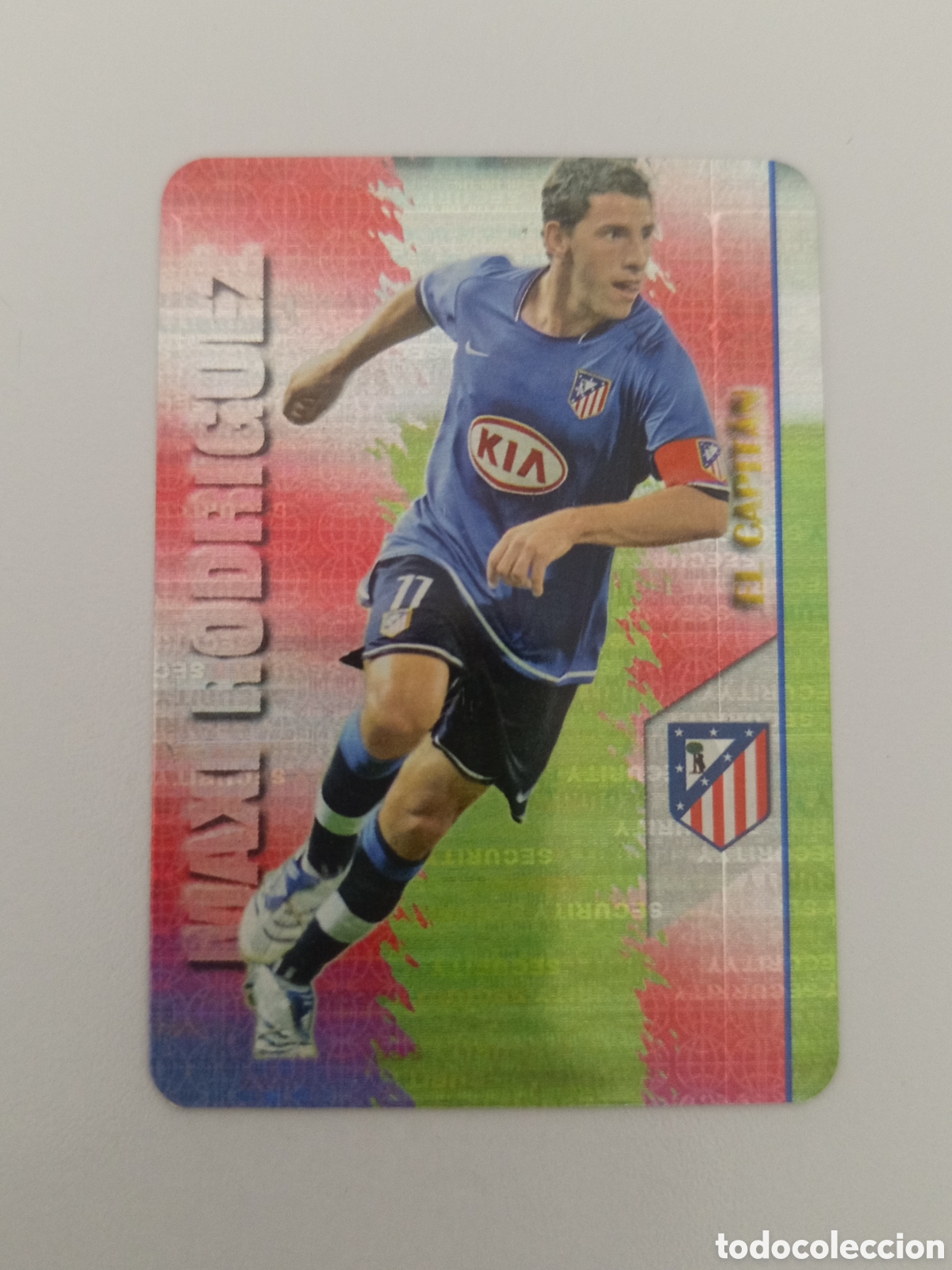 Cromos de F&uacute;tbol: ❇️ CROMO ⚽ MAXI RODR&Iacute;GUEZ ATL&Eacute;TICO DE MADRID EL CAPIT&Aacute;N FICHAS LIGA 2008 07 08 2007 MUNDICROMO ❇️