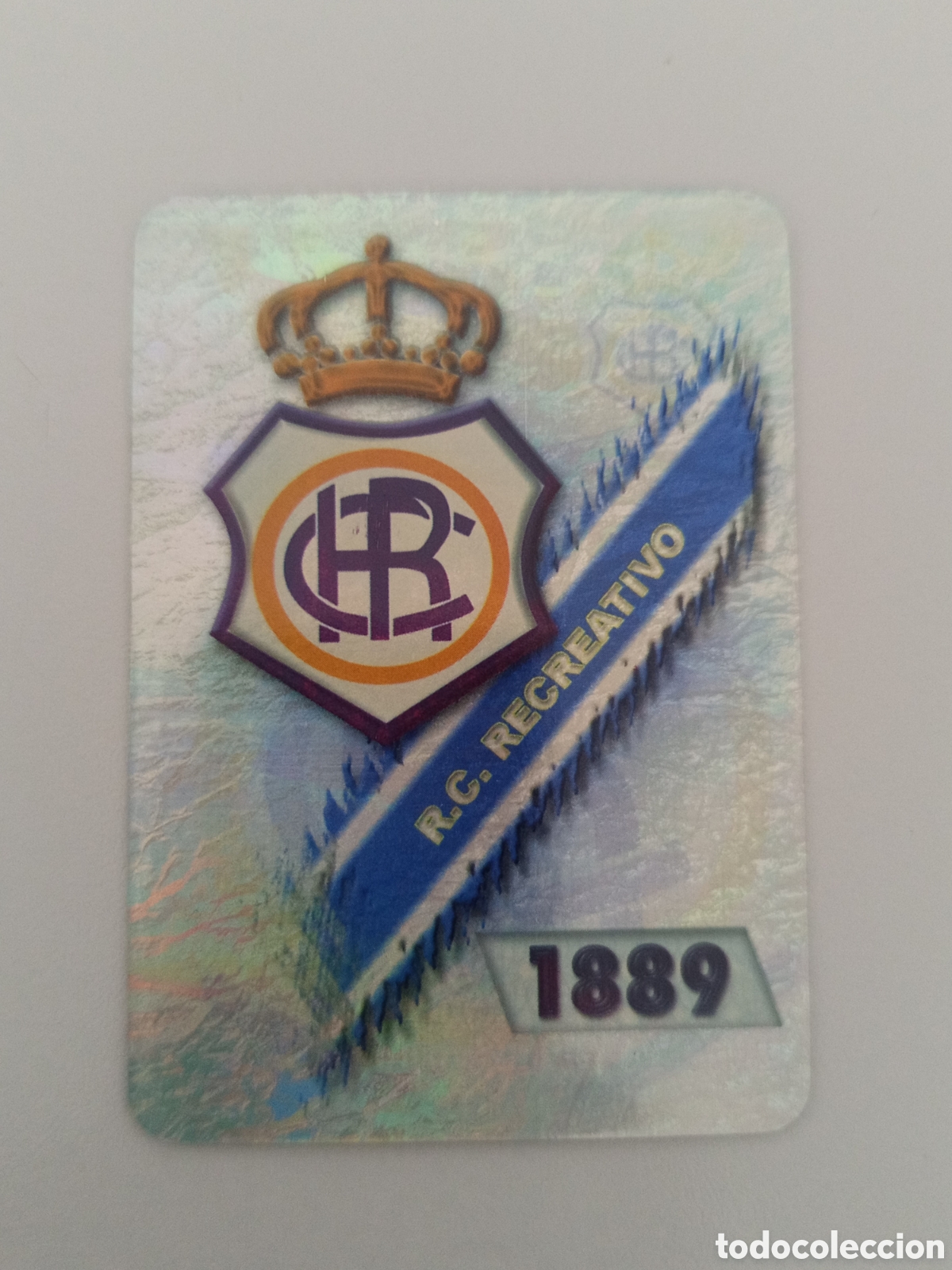 Cromos de F&uacute;tbol: ❇️ CROMO ⚽ ESCUDO RECREATIVO DE HUELVA FICHAS LIGA 2008 07 08 2007 2008 MUNDICROMO ❇️