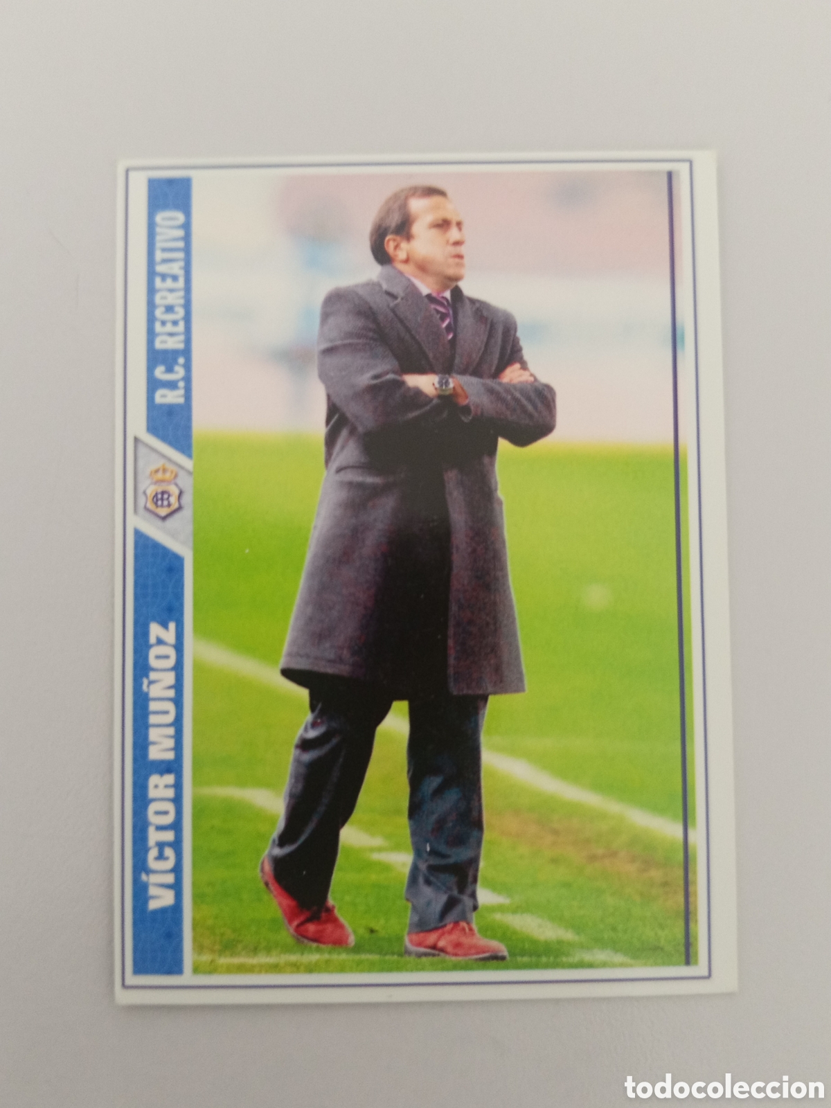 Cromos de F&uacute;tbol: ❇️ CROMO ⚽ V&Iacute;CTOR MU&Ntilde;OZ RECREATIVO DE HUELVA FICHAS LIGA 2008 07 08 2007 2008 MUNDICROMO ❇️