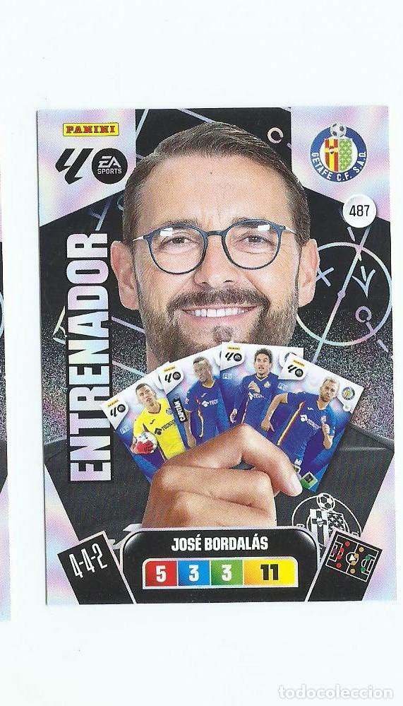 Cromos de F&uacute;tbol: ADRENALYN 2025/2026 487 BORDALAS GETAFE &rdquo;&rdquo;&rdquo;ENTRENADOR &rdquo;&rdquo; , NUEVO PERFECTO