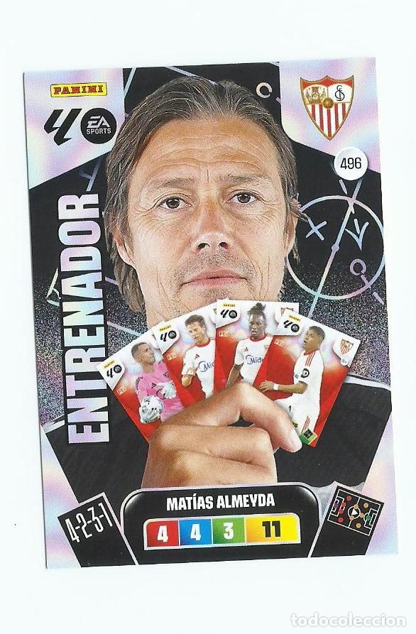 Cromos de F&uacute;tbol: ADRENALYN 2025/2026 496 ALMEIDA SEVILLA &rdquo;&rdquo;&rdquo;ENTRENADOR &rdquo;&rdquo; , NUEVO PERFECTO