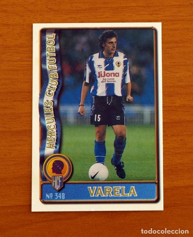 Cromos de F&uacute;tbol: H&eacute;rcules -N&ordm; 348 Varela -Mundicromo Las Fichas de la Liga de F&uacute;tbol 1996-1997-96-97