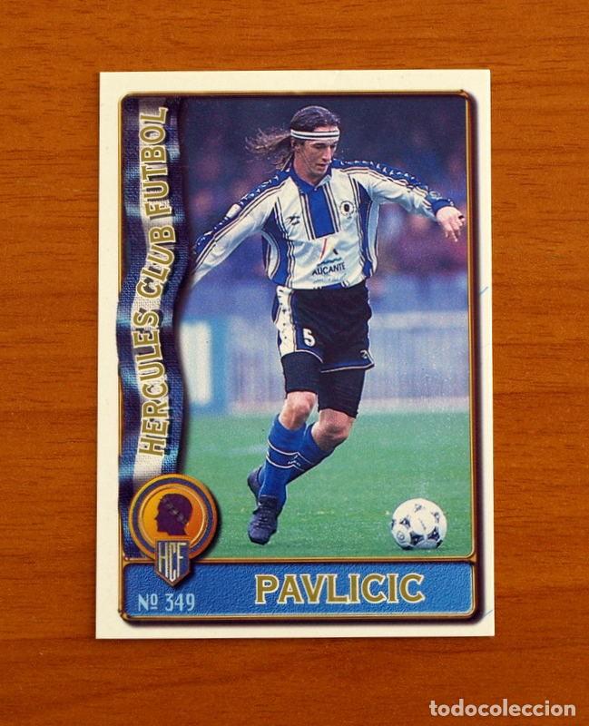 Cromos de F&uacute;tbol: H&eacute;rcules -N&ordm; 349 Pavlicic -Mundicromo Las Fichas de la Liga de F&uacute;tbol 1996-1997-96-97