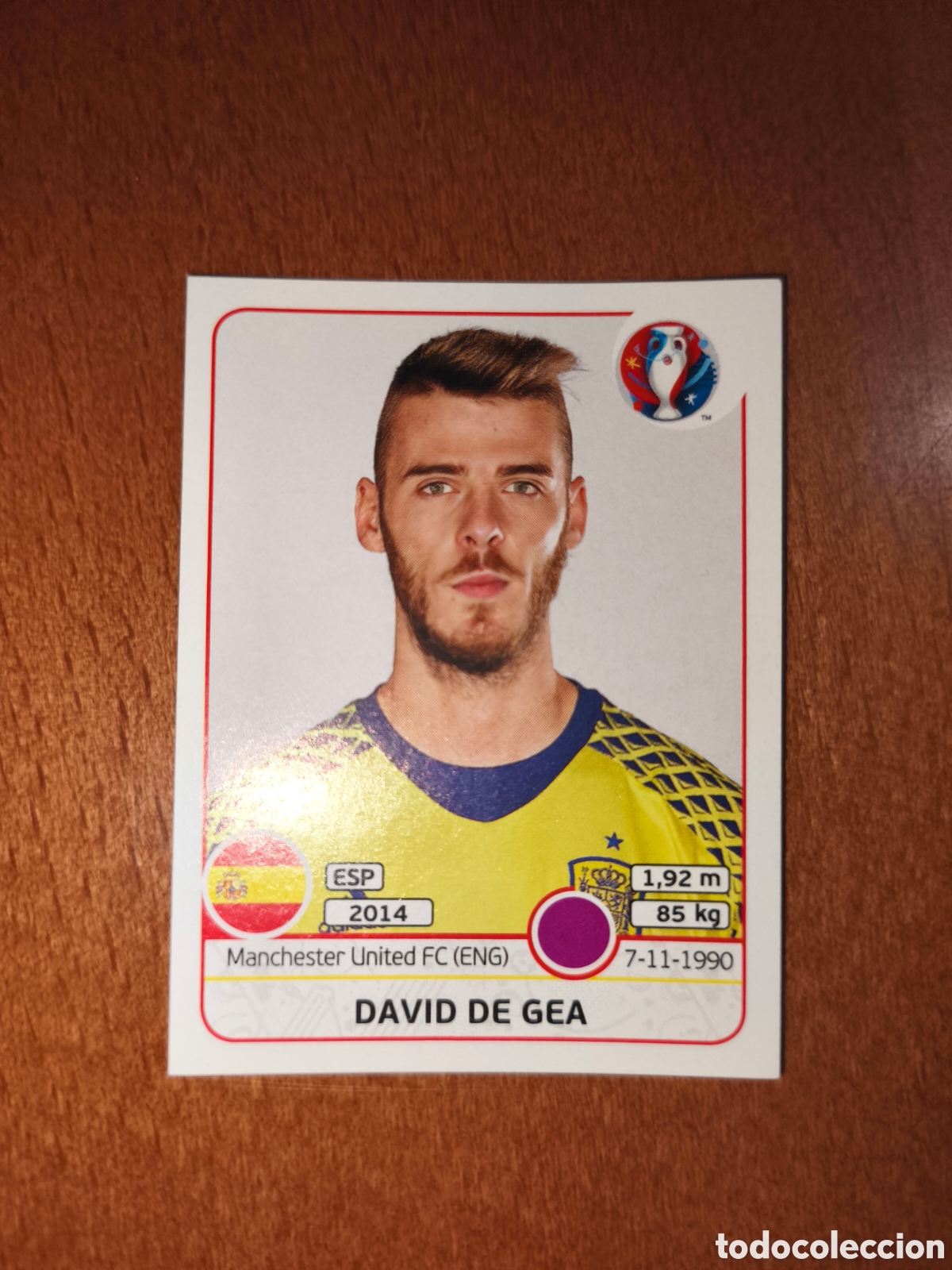 Cartes &agrave; collectionner de Football: David De Gea n&deg;354 UEFA Euro 2016 Espa&ntilde;a