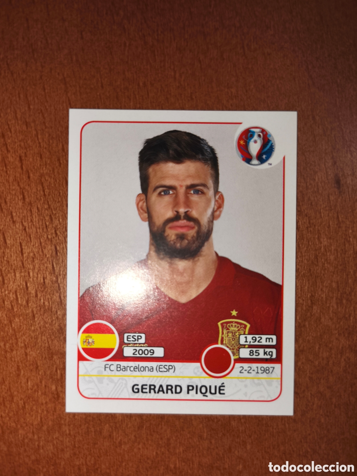 Cromos de F&uacute;tbol: Gerard Piqu&eacute; n&deg;356 UEFA Euro 2016 Espa&ntilde;a