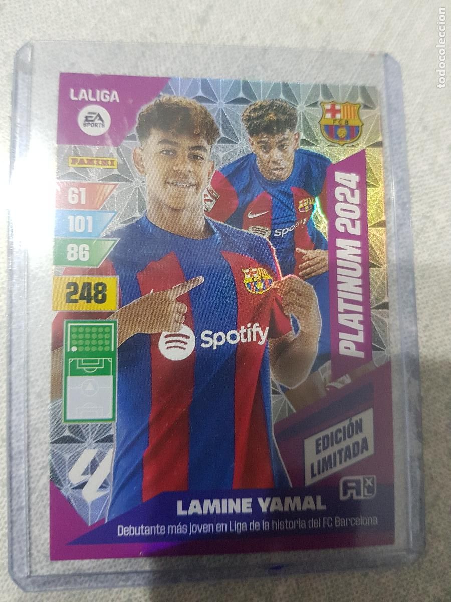 Cromos de F&uacute;tbol: LAMINE YAMAL,PLATINUM 2024