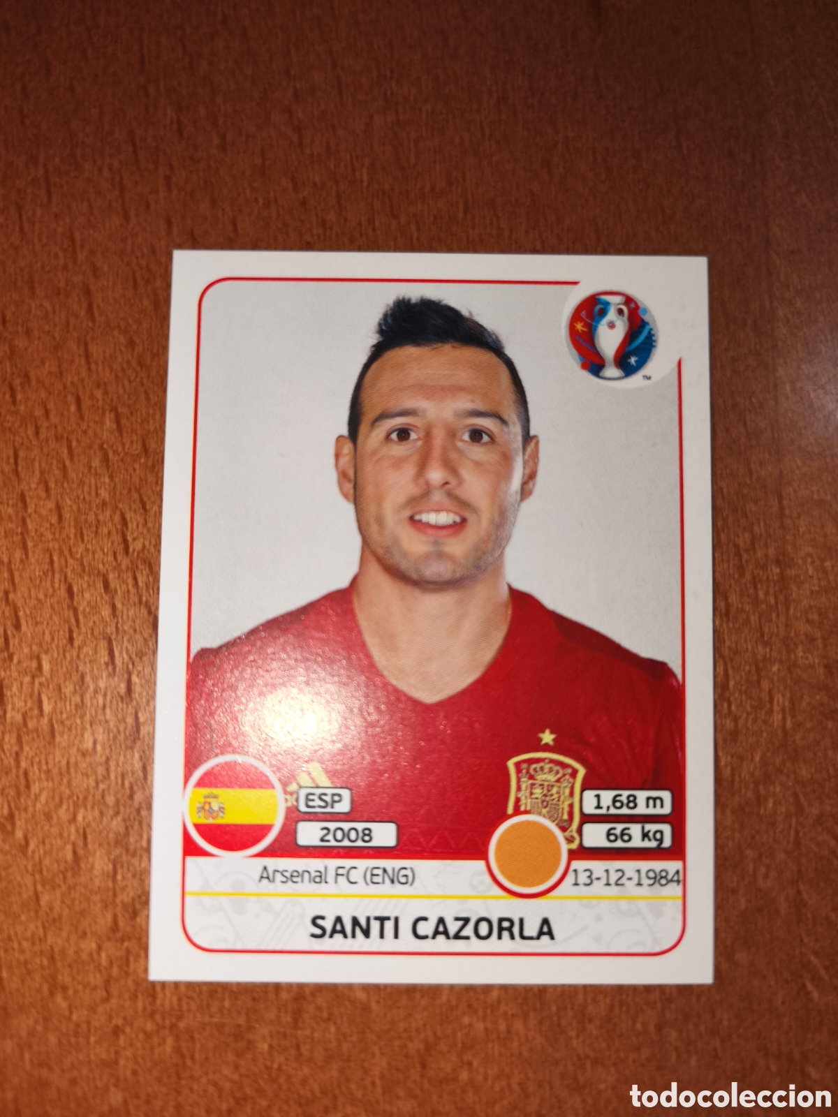 Cromos de F&uacute;tbol: Santi Cazorla n&deg;366 UEFA Euro 2016 Espa&ntilde;a