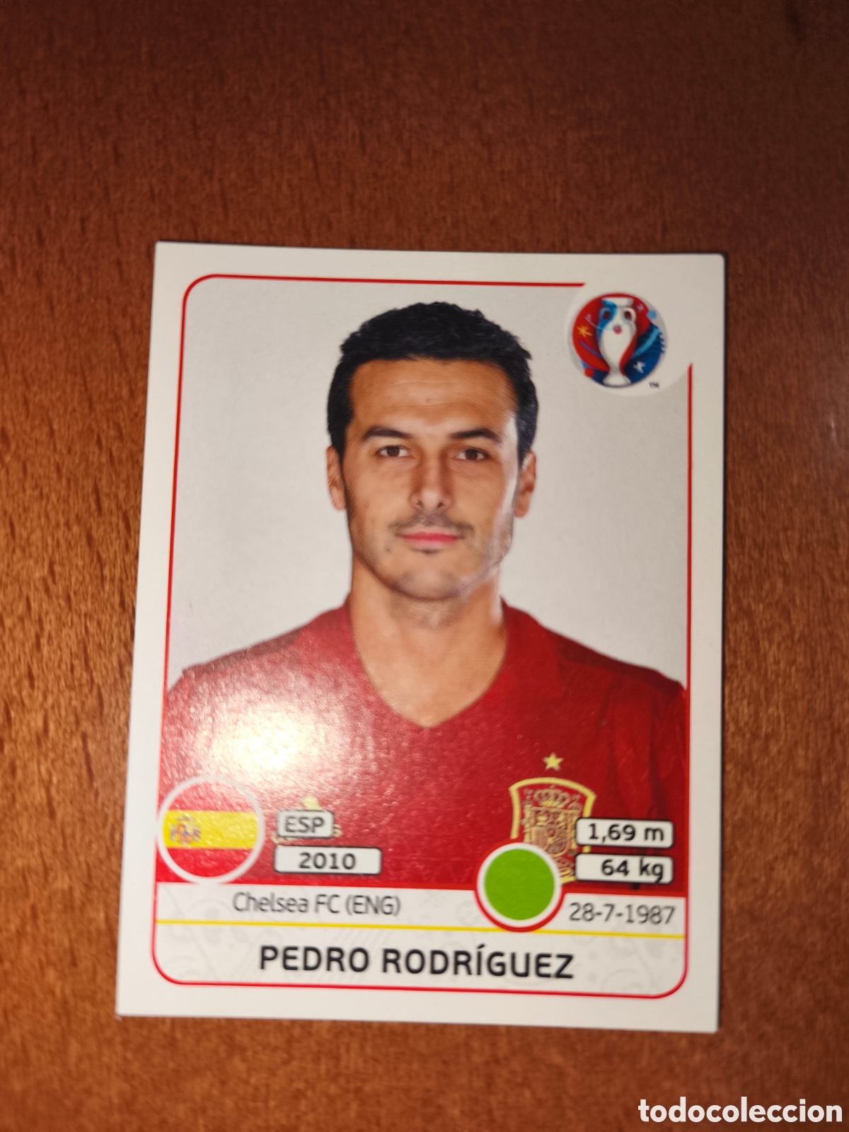 Cromos de F&uacute;tbol: Pedro Rodr&iacute;guez n&deg;369 UEFA Euro 2016 Espa&ntilde;a