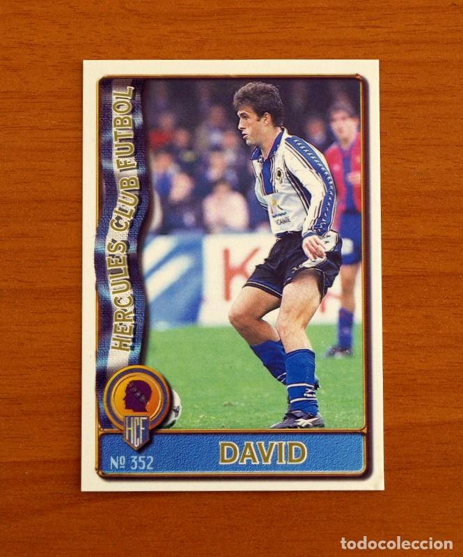 Cromos de F&uacute;tbol: H&eacute;rcules -N&ordm; 352 David -Mundicromo Las Fichas de la Liga de F&uacute;tbol 1996-1997-96-97