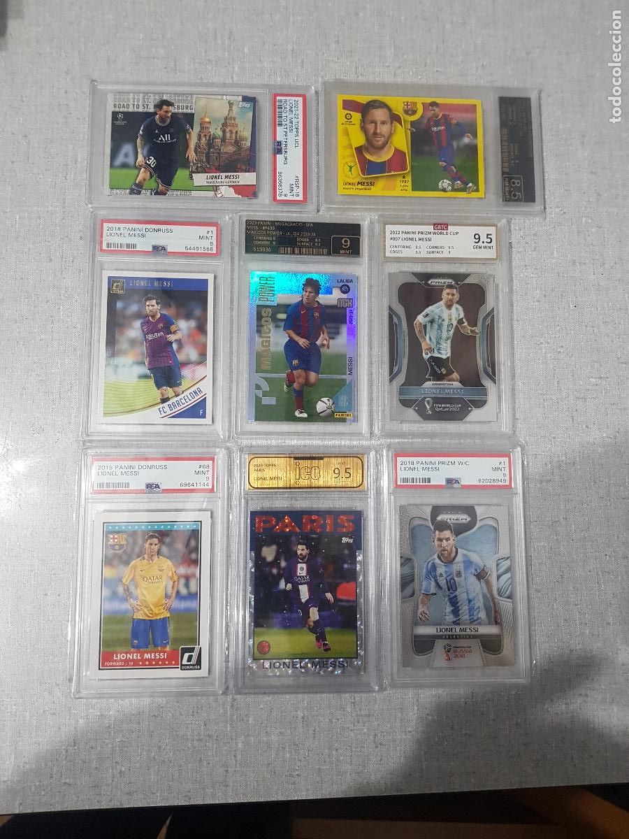 Cromos de F&uacute;tbol: LIONEL MESSI ,GRADEADOS