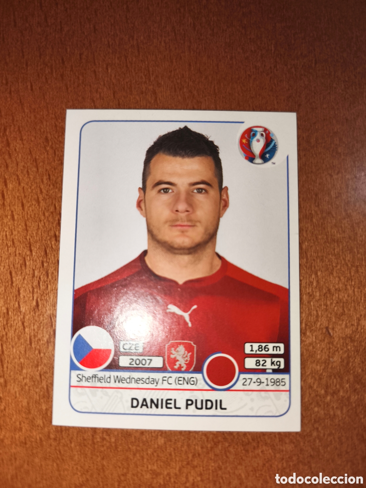 Cromos de F&uacute;tbol: Daniel Pudil n&deg;388 UEFA Euro 2016 Rep&uacute;blica Checa