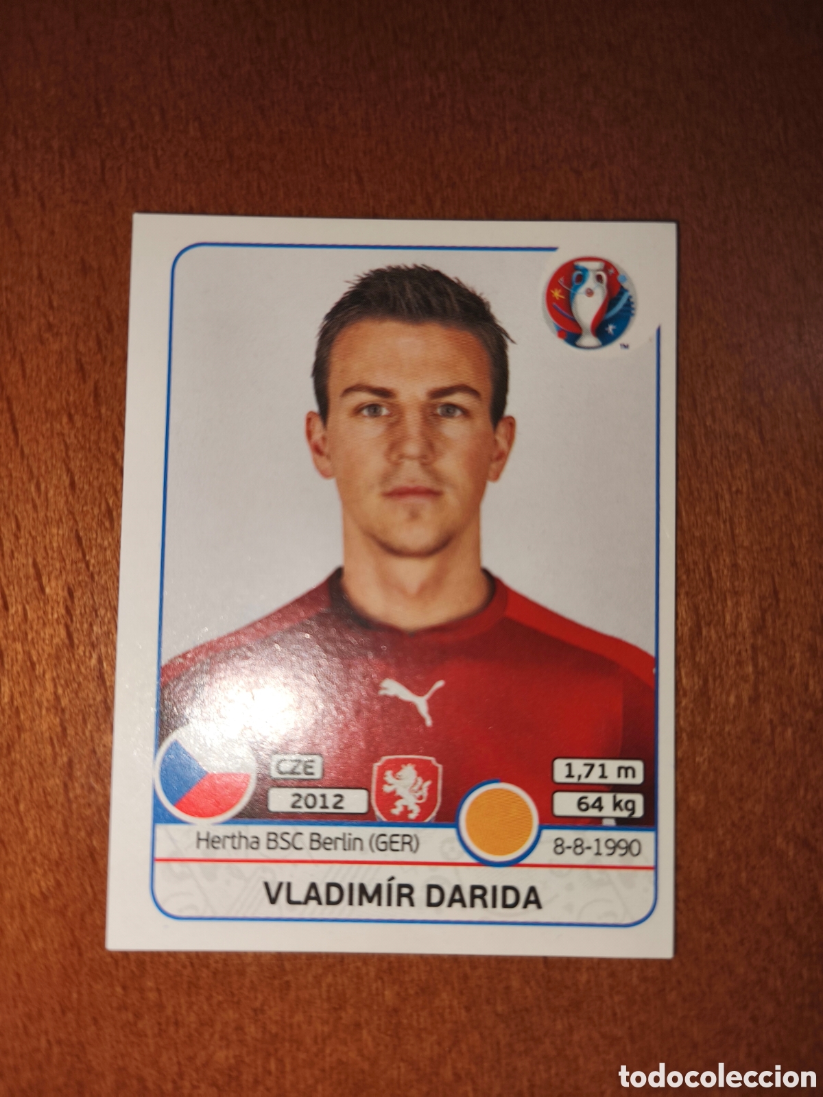Cromos de F&uacute;tbol: Vladimir Darida n&deg;394 UEFA Euro 2016 Republica Checa