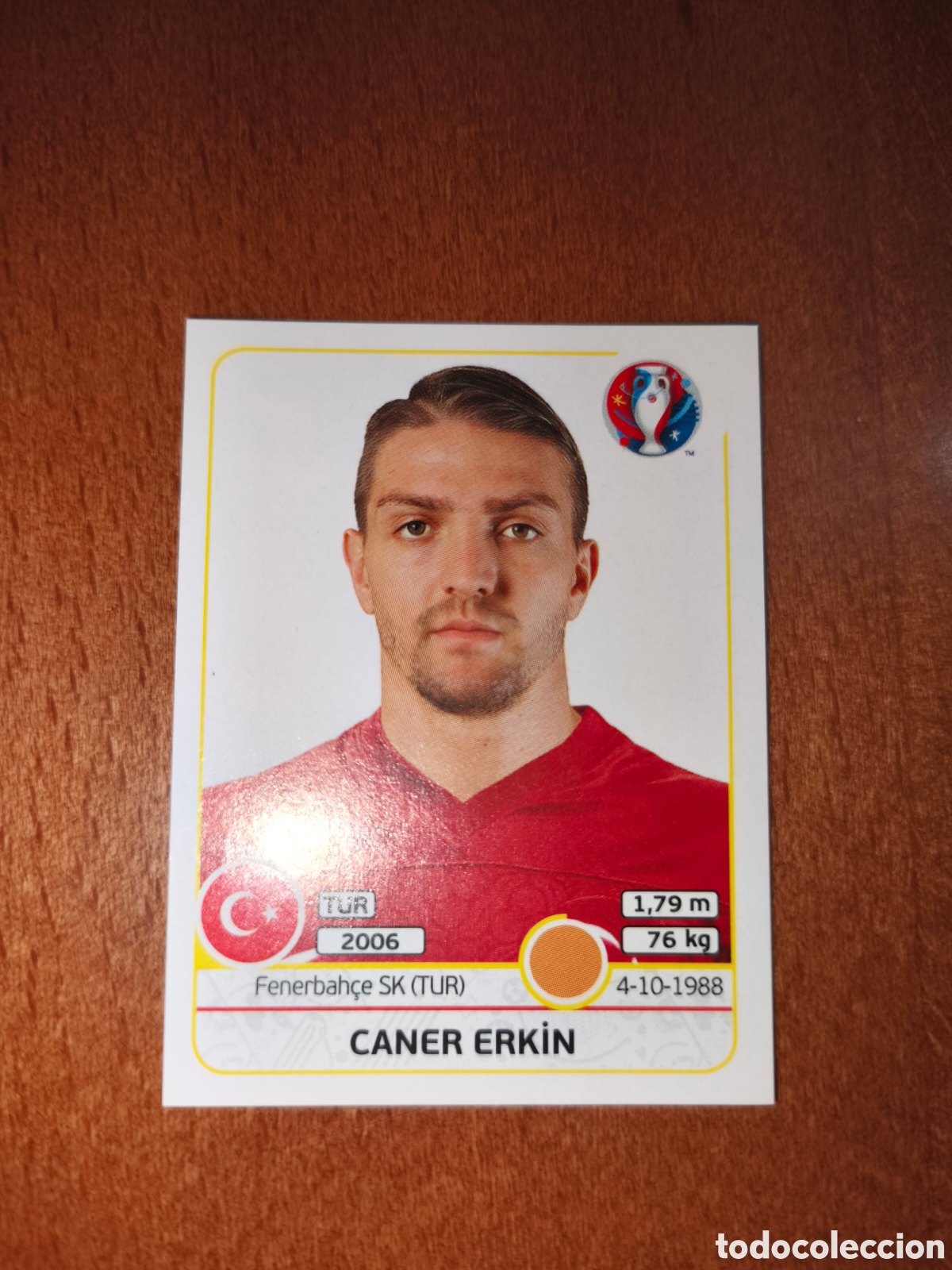 Cartes &agrave; collectionner de Football: Caner Erkin n&deg;415 UEFA Euro 2016 Turqu&iacute;a