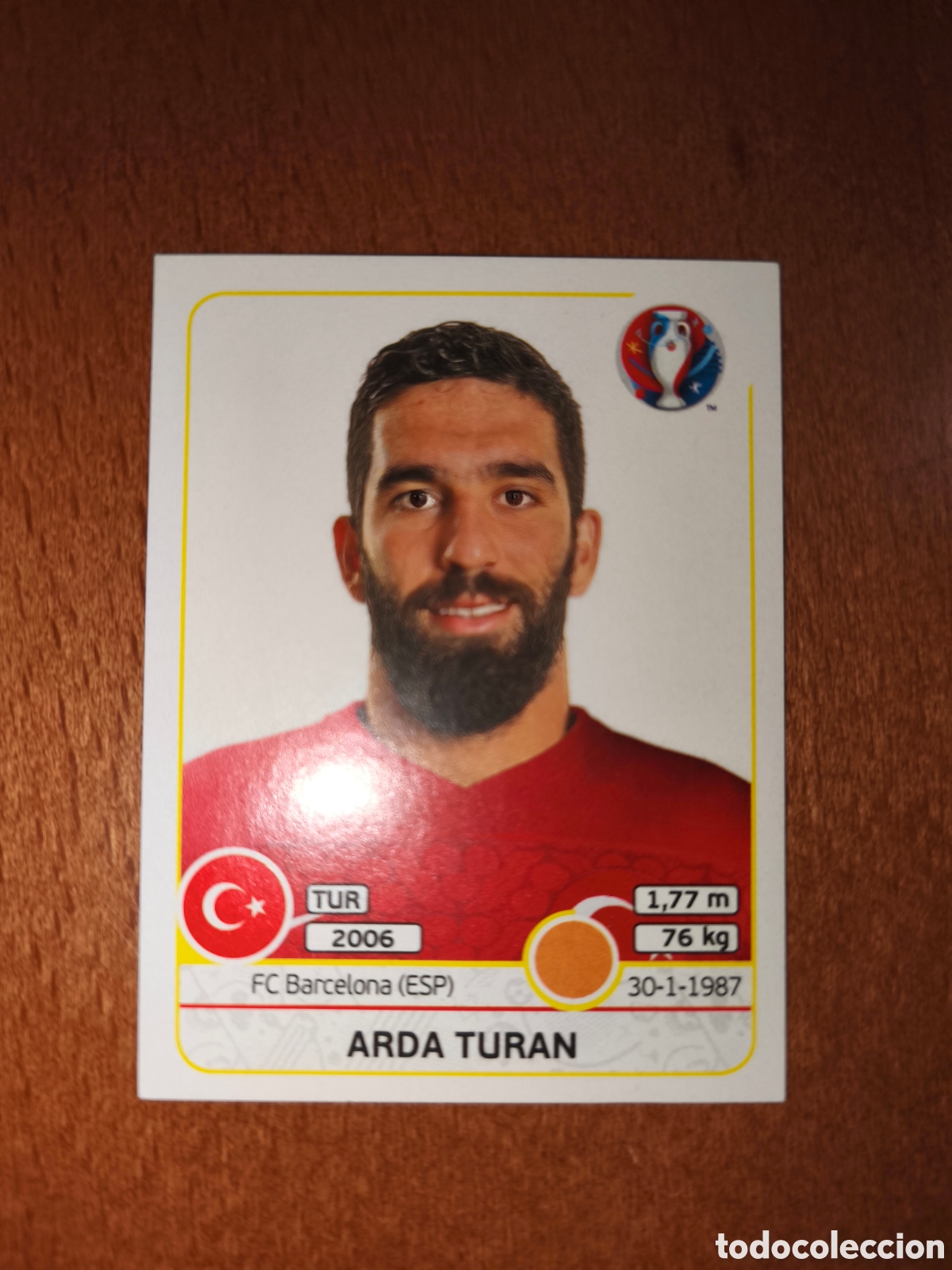 Cartes &agrave; collectionner de Football: Arda Turan n&deg;419 UEFA Euro 2016 Turqu&iacute;a