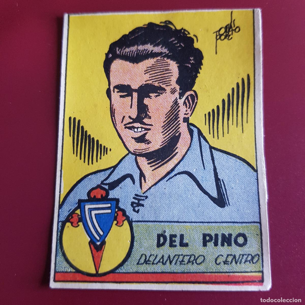 Football Stickers: CISNE - ALBUM FUTBOLISTICO 1942 42 - CELTA - DEL PINO - NUNCA PEGADO