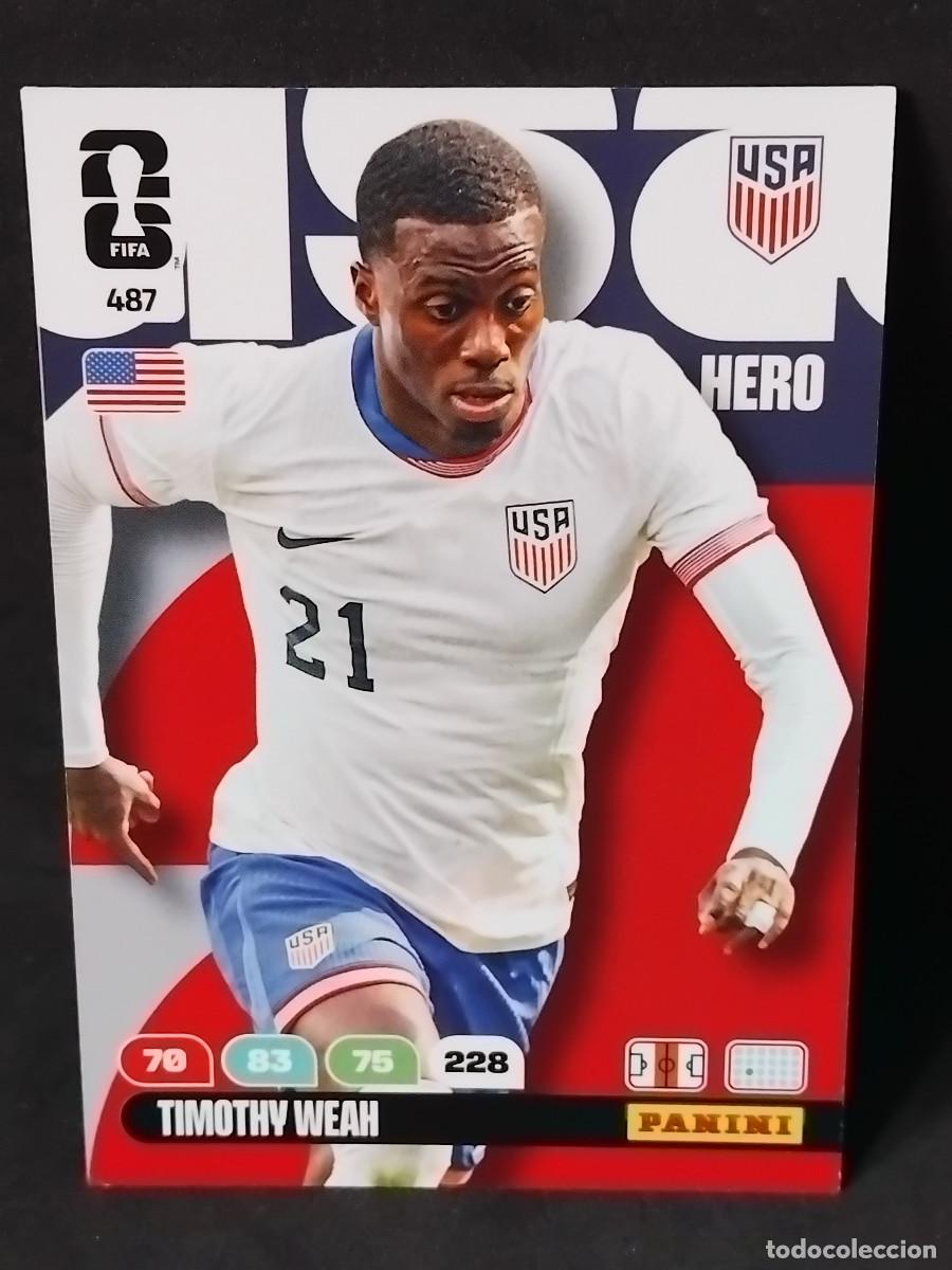 Cartes &agrave; collectionner de Football: TIMOTHY WEAH - 487 #487 USA - ADRENALYN XL FIFA World Cup 2026