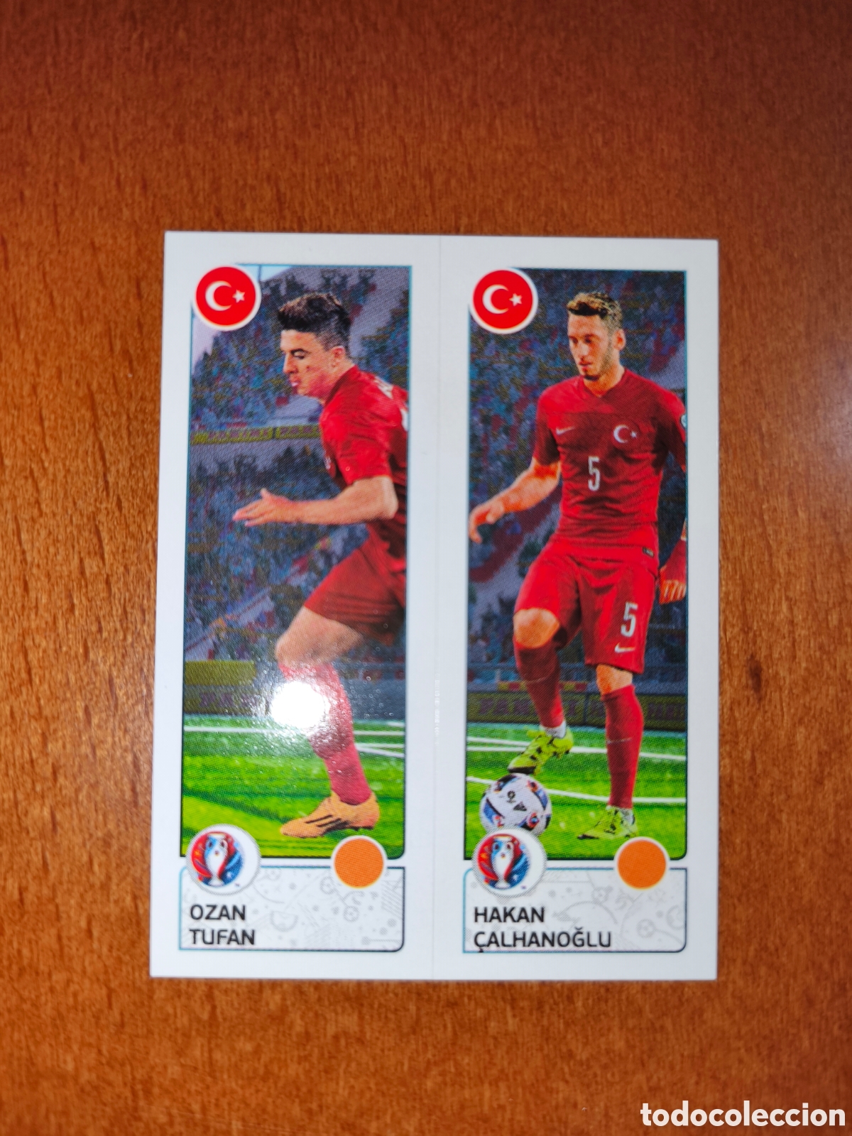 Cartes &agrave; collectionner de Football: Ozan Tufan/Hakan &Ccedil;alhanoglu n&deg;429 UEFA Euro 2016 Turqu&iacute;a