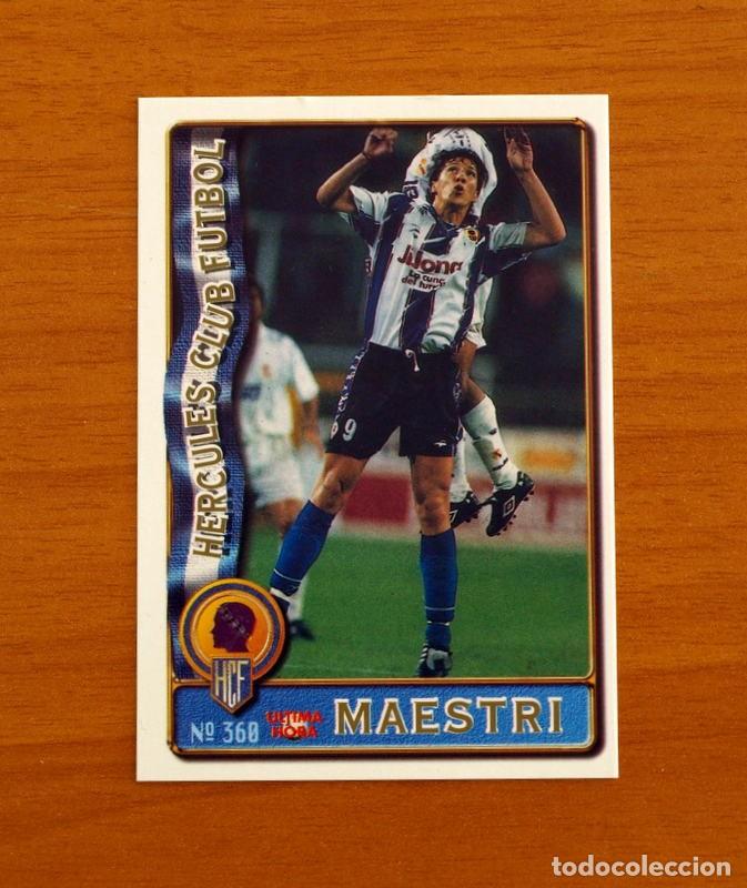 Cromos de F&uacute;tbol: H&eacute;rcules -N&ordm; 360 Maestri -&Uacute;ltima Hora -Mundicromo Las Fichas de la Liga de F&uacute;tbol 1996-1997-96-97