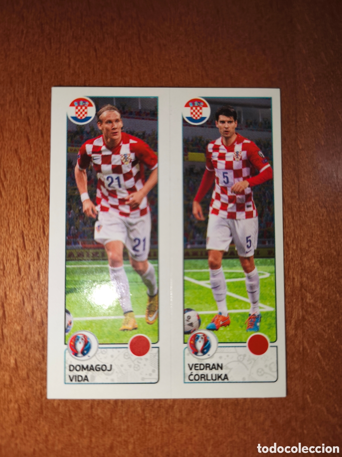 Figurine di Calcio: Domagoj Vida/Vedran Corluka n&deg;433 UEFA Euro 2016 Croacia